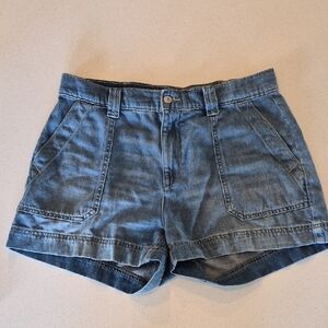 Old Navy Light Wash Denim Utility Shorts